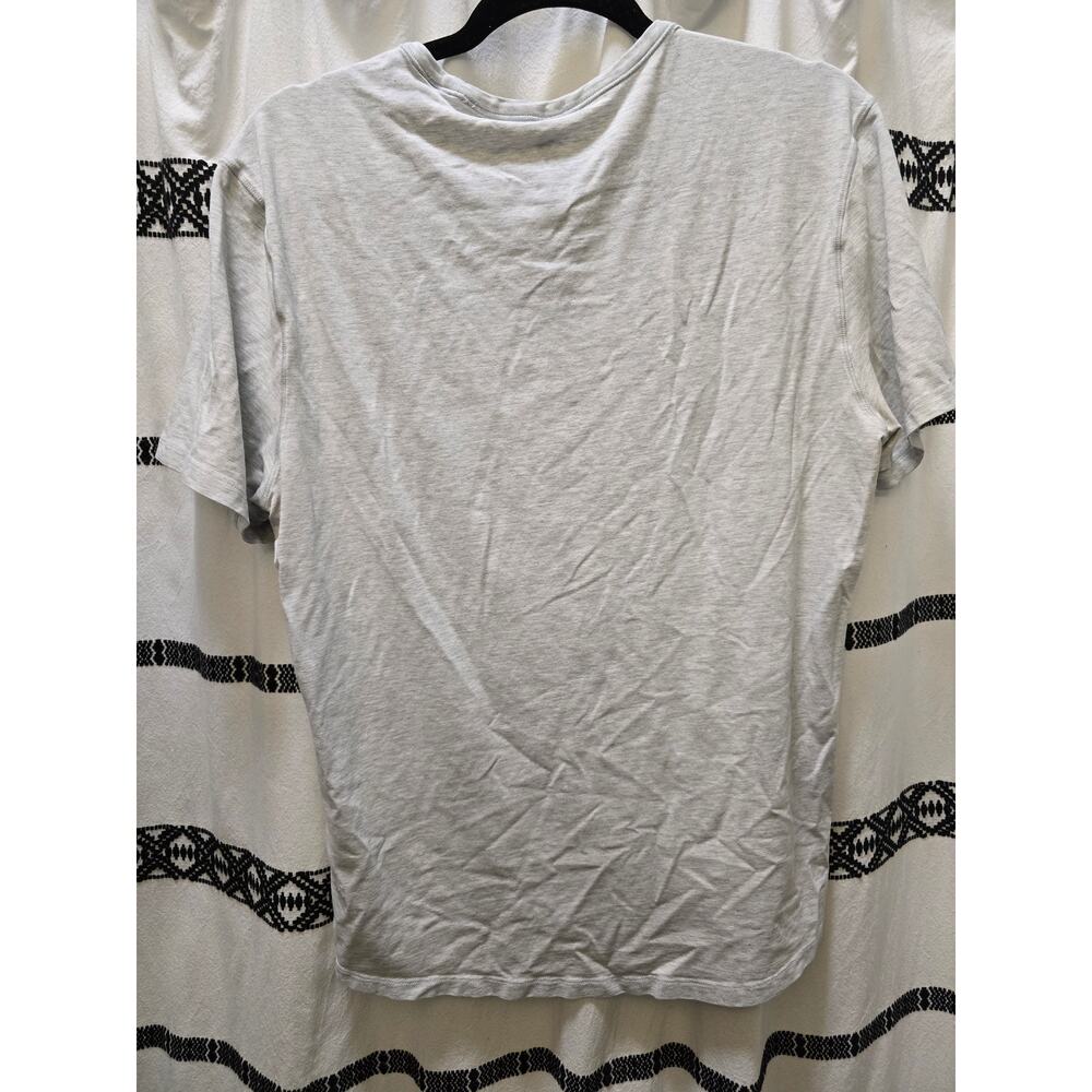 Lululemon light gray heathered crew neck short sleeve athletic shirt size large - Picture 5 of 6